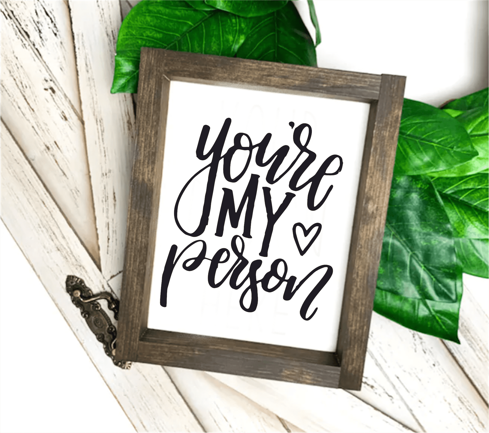 Purple LadyBug Decor Sign You're My Person Framed Sign | Handmade Wood Sign